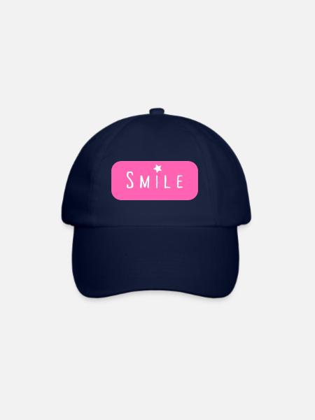 Smile - Baseballkappe - Blau/Blau