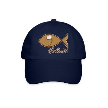 Happy Ichthys Fisch braun - Baseballkappe - Blau/Blau - Vorne