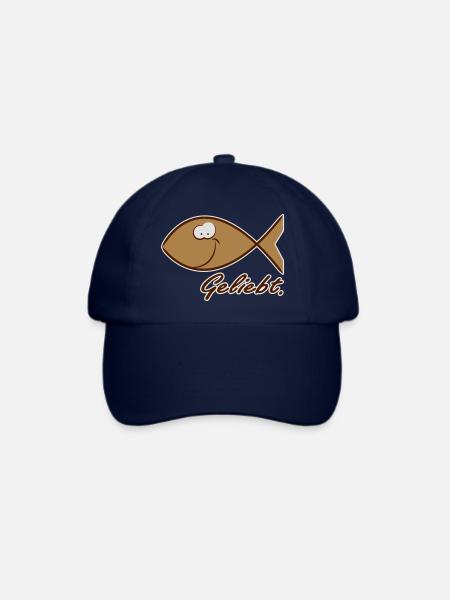 Happy Ichthys Fisch braun - Baseballkappe - Blau/Blau