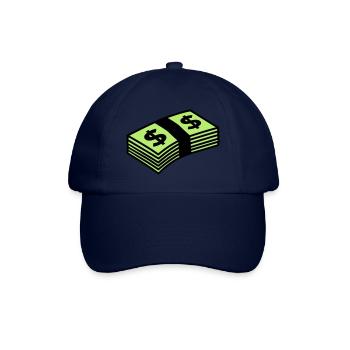 Money dollars Color - Baseballkappe - Blau/Blau - Vorne