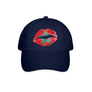 Kuss (Marokko / Morocco) - Baseballkappe - Blau/Blau - Vorne