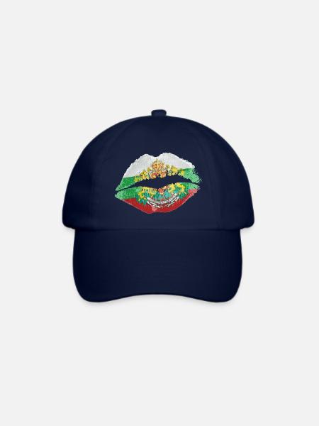 Kuss (Bulgarien / Bulgaria) - Baseballkappe - Blau/Blau