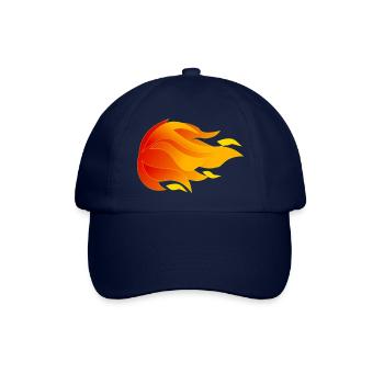 Flammen - Baseballkappe - Blau/Blau - Vorne