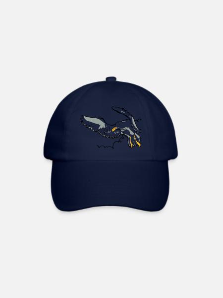 Möwe - Baseballkappe - Blau/Blau