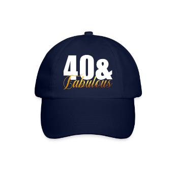 40 & fabelhaft - Baseballkappe - Blau/Blau - Vorne