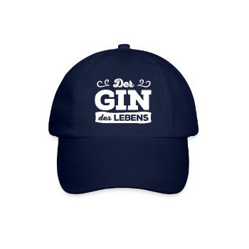 Der Gin des Lebens T-Shirt - Baseballkappe - Blau/Blau - Vorne