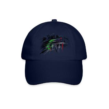 abstrakt - Baseballkappe - Blau/Blau - Vorne