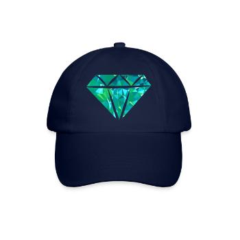 Diamond (Low Poly) - Baseballkappe - Blau/Blau - Vorne