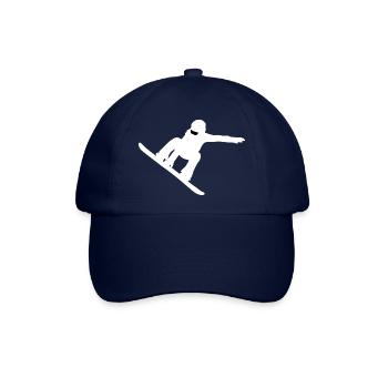 Snowboarder Wintersport - Baseballkappe - Blau/Blau - Vorne