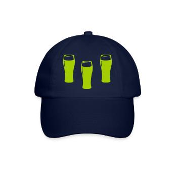 Bier Gläser - Baseballkappe - Blau/Blau - Vorne
