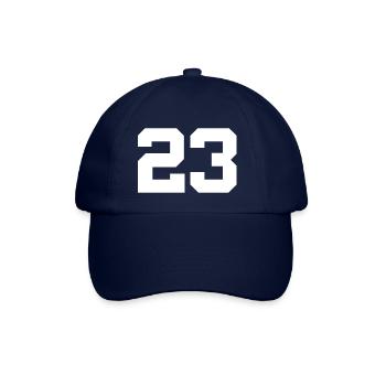 Anzahl 23 - Baseballkappe - Blau/Blau - Vorne
