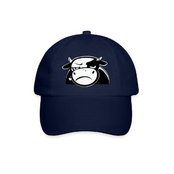 Nennen Sie die mürrische Kuh - Baseballkappe - Blau/Blau - Vorne