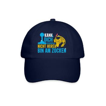 KANN DICH NICHT HÖREN, BIN AM ZOCKEN - Baseballkappe - Blau/Blau - Vorne