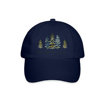 Der Wald ruft Naturliebhaber - Baseballkappe - Blau/Blau - Vorne