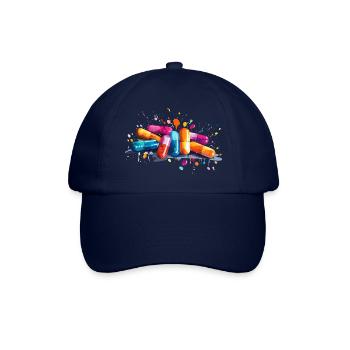 bunte Pillen - Baseballkappe - Blau/Blau - Vorne