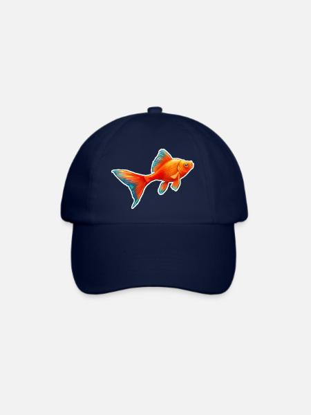 Goldfisch Nr.1 - Baseballkappe - Blau/Blau