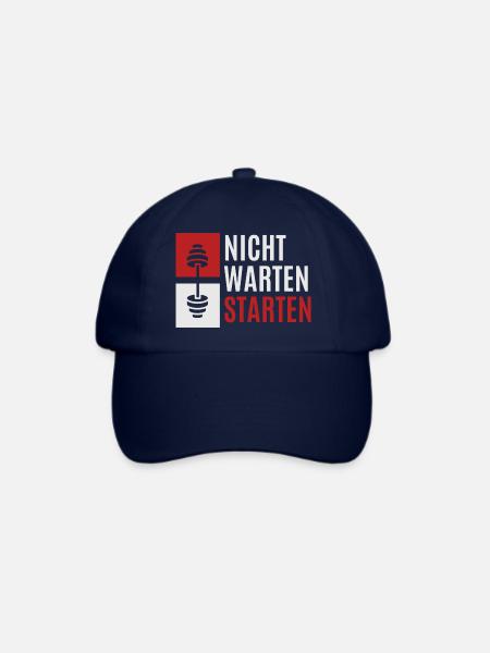 nicht warten starten 2 - Baseballkappe - Blau/Blau