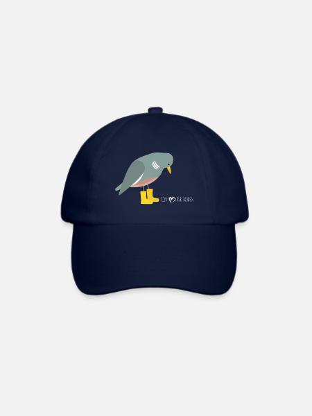 Taube - ein Herz für Tauben - Baseballkappe - Blau/Blau