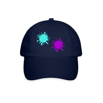 Farbklecks kleckse - Baseballkappe - Blau/Blau - Vorne