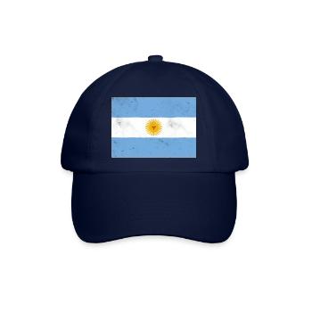 Flagge von Argentinien – Symbol des Stolzes und der Freiheit - Baseballkappe - Blau/Blau - Vorne