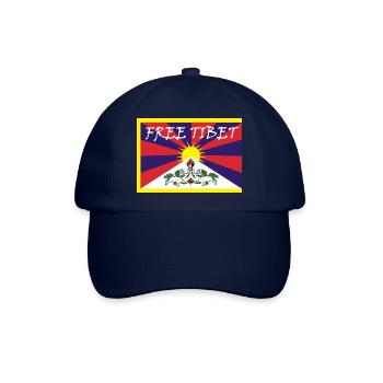 Free Tibet - Baseballkappe - Blau/Blau - Vorne