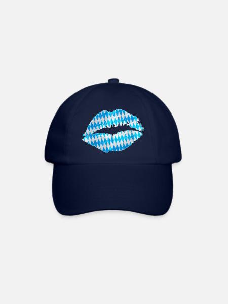 Kuss (Bayern / Bavaria) 01 - Baseballkappe - Blau/Blau