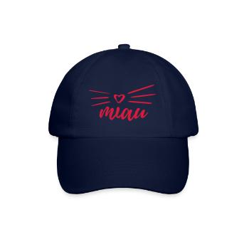 miau - Baseballkappe - Blau/Blau - Vorne