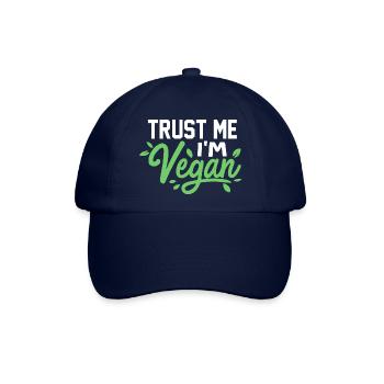 Vertrau mir ich bin Vegan trust me i´m vegan - Baseballkappe - Blau/Blau - Vorne