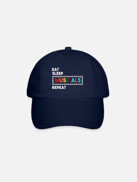 Musical Musicals Theater Sprüche - Baseballkappe - Blau/Blau