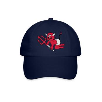 böse teufel dämon hölle teufelchen satan krabbeln - Baseballkappe - Blau/Blau - Vorne