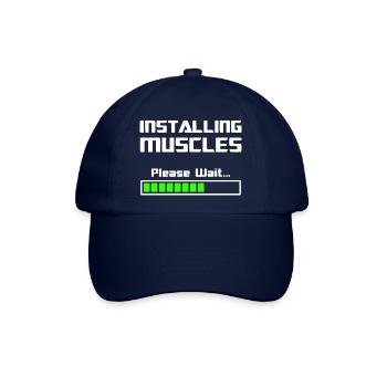 Installing Muskeln Muskulatur installieren - Baseballkappe - Blau/Blau - Vorne