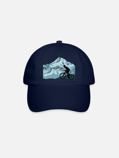 Mountainbike Fahrrad fahren Berge Gebirge - Baseballkappe - Blau/Blau