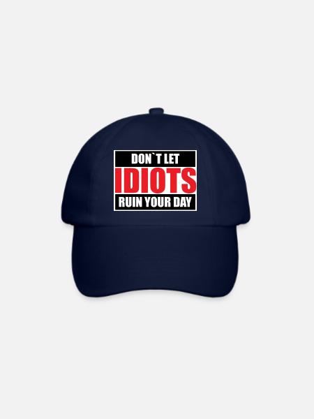 Positiv denken - Baseballkappe - Blau/Blau