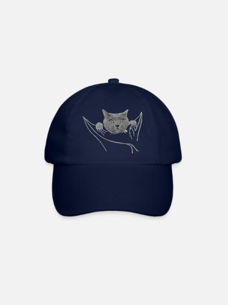 Katze in der Tasche Cat - Baseballkappe - Blau/Blau
