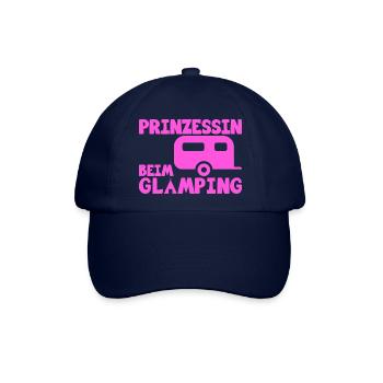 Glamping Prinzessin - Baseballkappe - Blau/Blau - Vorne