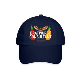 Grillspruch Bratwurst Consultant - Baseballkappe - Blau/Blau - Vorne