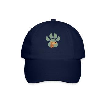 Hunde Design und er liebt mich - Baseballkappe - Blau/Blau - Vorne