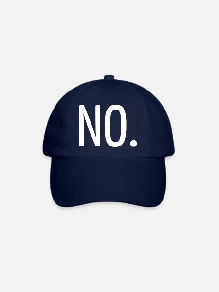 Nein - Baseballkappe - Blau/Blau