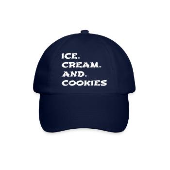 statement present dessert jokes baker lover - Baseballkappe - Blau/Blau - Vorne