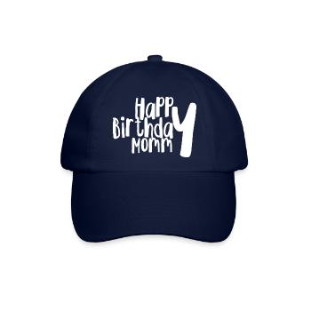 Happy birthday mommy - Baseballkappe - Blau/Blau - Vorne