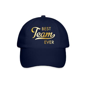 Bestes Team - Baseballkappe - Blau/Blau - Vorne