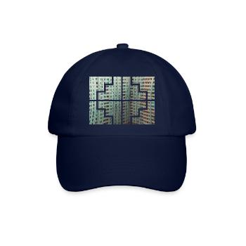 Geometrische Farben - Baseballkappe - Blau/Blau - Vorne