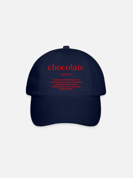 Schokolade Definition - Baseballkappe - Blau/Blau
