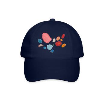 Punkte Muster - Baseballkappe - Blau/Blau - Vorne