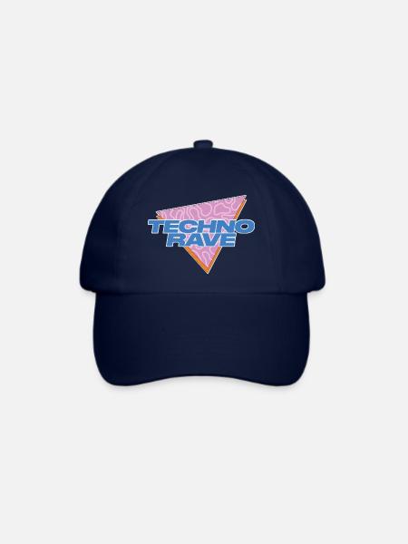 TECHNO RAVE - Baseballkappe - Blau/Blau