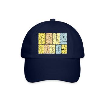 Rave Daddy EDM Techno Musik Raver Party Festival - Baseballkappe - Blau/Blau - Vorne