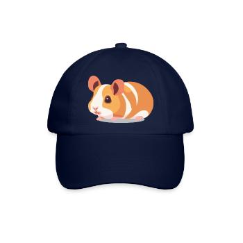 Meerschweinchen süß braun weiß - Baseballkappe - Blau/Blau - Vorne