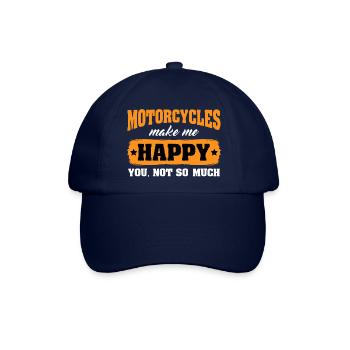 Bike Motorrad Maschine Motorradfahrer Evolution - Baseballkappe - Blau/Blau - Vorne