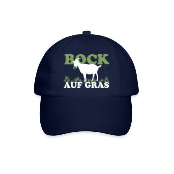 Bock auf Gras - Baseballkappe - Blau/Blau - Vorne