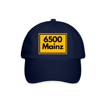 ALTE POSTLEITZAHL PLZ RETRO 6500 MAINZ MEEENZ - Baseballkappe - Blau/Blau - Vorne
